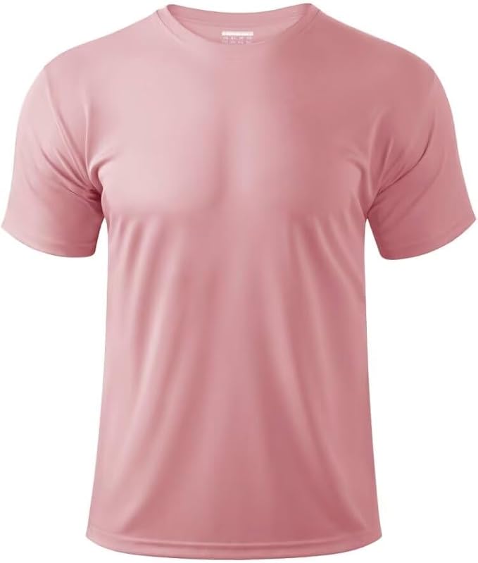 Boladeci Men's Swim Shirt Short Sleeve UPF 50+ Sun Protection SPF UV Moisture Wicking Lightweight Quick Dry Rash Guard