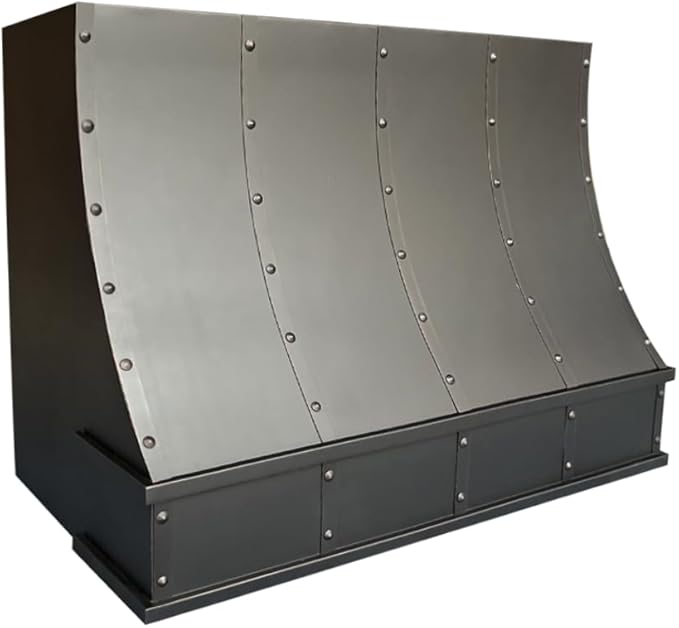 CT Copper Tailor Sloped Copper Vent Hood Wall Mount,42'' W,30''H, 1150 CFM Exhaust Fan,Stainless Steel Vent,LED Light,Dishwasher-Safe Baffle Filters,VH8TR1