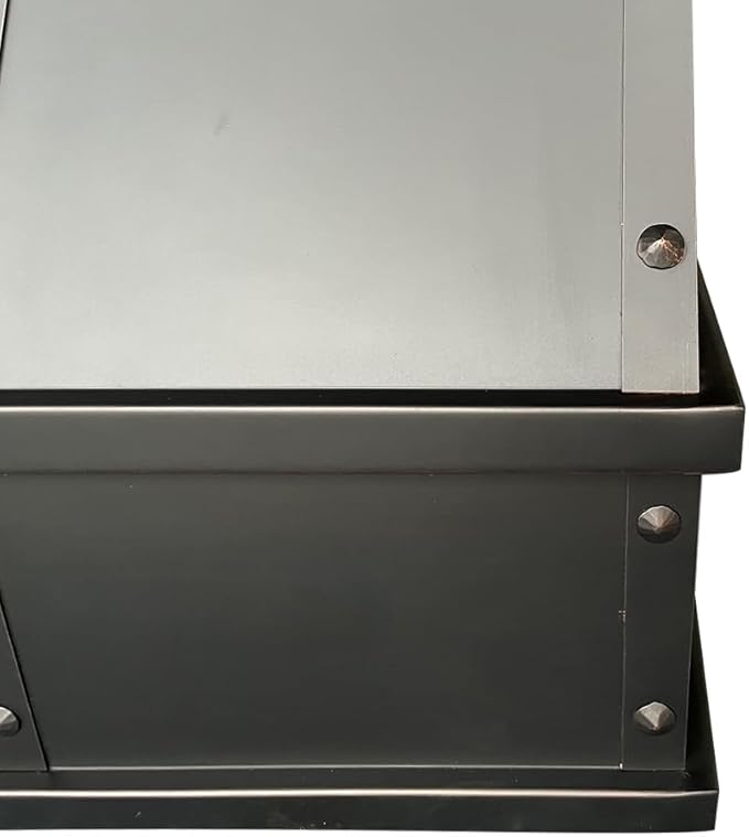 CT Copper Tailor Sloped Copper Vent Hood Island Mount,42'' W,36''H, 1150 CFM Exhaust Fan,Stainless Steel Vent,LED Light,Dishwasher-Safe Baffle Filters,VH8TR1