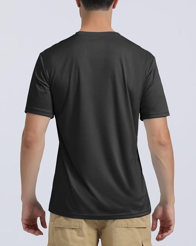 Boladeci Men's Swim Shirt Short Sleeve UPF 50+ Sun Protection SPF UV Moisture Wicking Lightweight Quick Dry Rash Guard