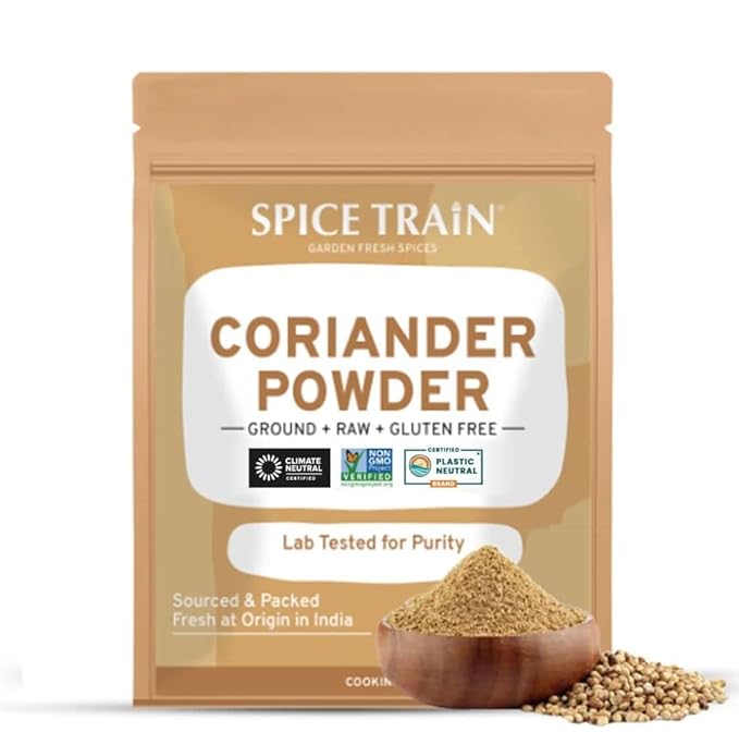 Coriander Powder (14oz) 100% Natural Ground Coriander | Premium Quality and High Value | Non-GMO, Gluten Free, Sourced from India | No Adulterations | Packed in Resealable Ziplock Pouch