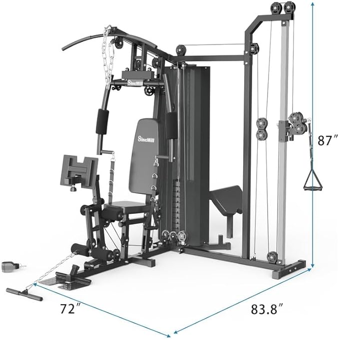 SincMill Home Gym Multifunctional Full Body Workout Equipment for Home Exercise Fitness