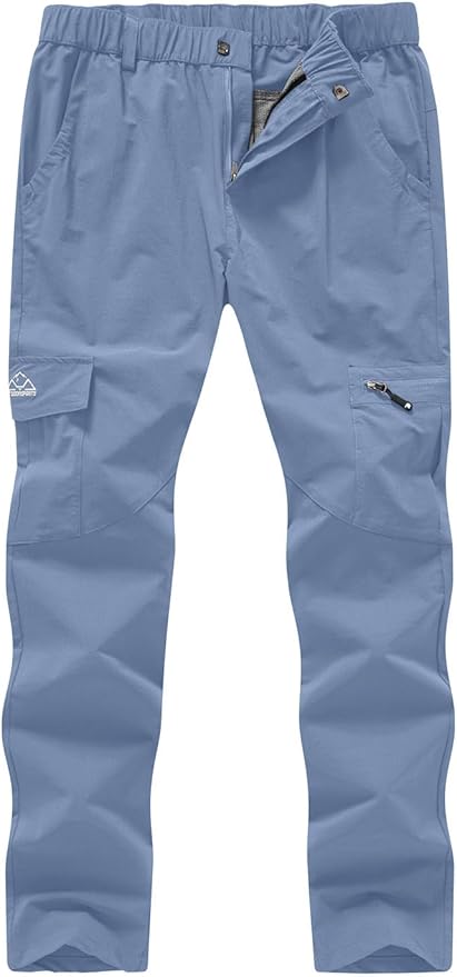 YSENTO Women's Hiking Pants Lightweight Stretch Quick Drying UPF 50 Camping Travel Work Cargo Pants 6 Pockets