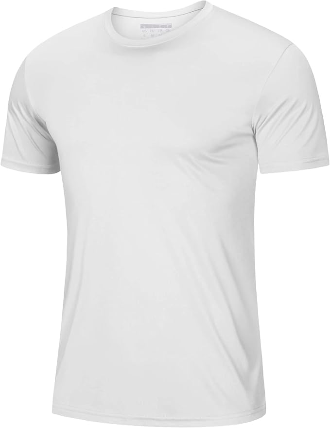 MAGCOMSEN Men's Short Sleeve UPF 50+ T-Shirt Quick Dry Rash Guard Athletic Running Swim Top Tee Performance Water Shirts