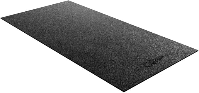 Bike Mat Compatible with Peloton Bike,Elliptical,Treadmill Mat, 6mm Thick, Under Exercise Bike Trainer Pad for Indoor Stationary Spin Bike Gym Equipment Hardwood Floor Carpet Protector