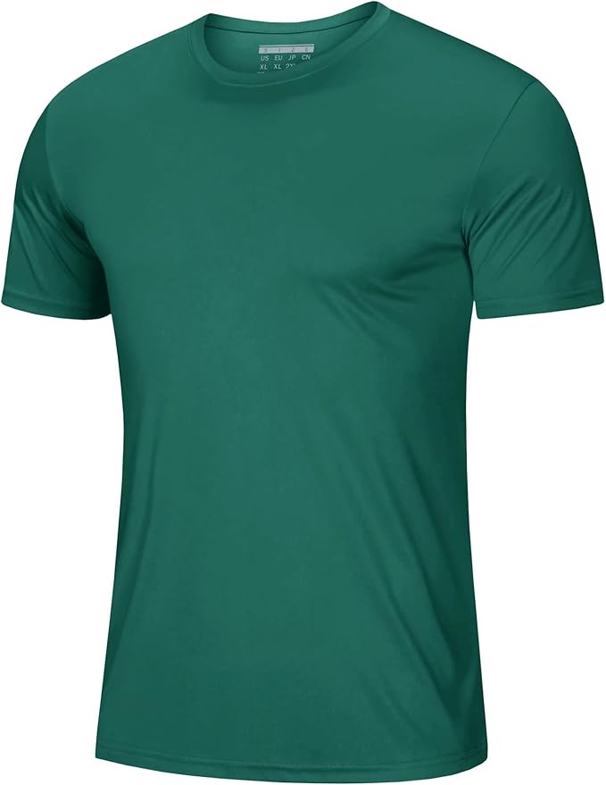 MAGCOMSEN Men's Short Sleeve UPF 50+ T-Shirt Quick Dry Rash Guard Athletic Running Swim Top Tee Performance Water Shirts