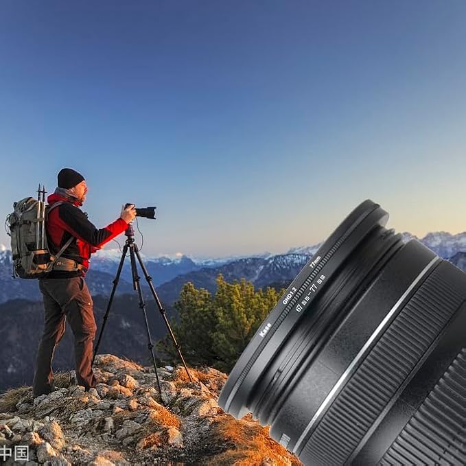 55mm Lens to 52mm Camera Lens Adapter 55mm to 52mm Step Down Ring Adapter Ring for All Brands of UV ND CPL, with Premium Lens Wiping Cloth 2 Pack (55mm-52mm)