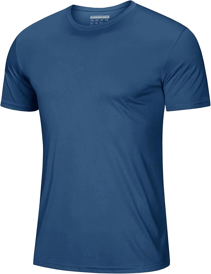 MAGCOMSEN Men's Short Sleeve UPF 50+ T-Shirt Quick Dry Rash Guard Athletic Running Swim Top Tee Performance Water Shirts