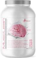 Metabolic Nutrition - Musclean - Milkshake, Whey High Protein Meal Replacement, Maintenance Nutrition, Low Carb, Keto Diet, Digestive Enzymes, Strawberry, 2.5 Pound (25 ser)