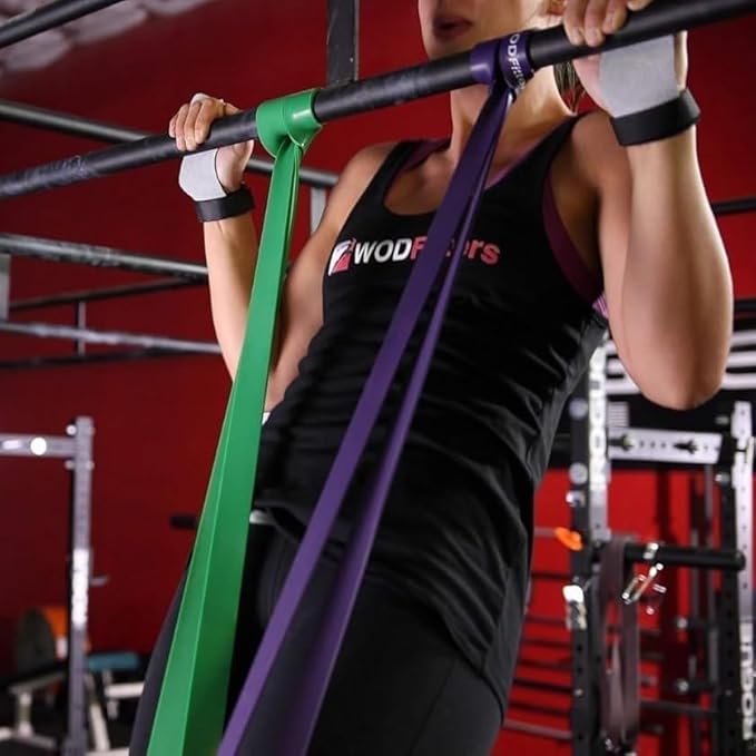 WODFitters Pull Up Assistance Band for Stretching, Mobility Workouts, Warm Up, Recovery, Powerlifting, Home Fitness and Exercise…