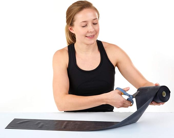 Resistance Band for Working Out - 8,16,24 Yard Resistance Bands Bulk Rolls - 10 Strengths in Light Medium and Heavy Exercise Bands - Latex Free Workout Bands Including iPhone App and e-Book