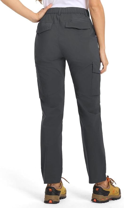 TBMPOY Women's Hiking Cargo Pants Lightweight Water Resistant Quick Dry Fishing Camping Travel Work Pant with 6 Pockets
