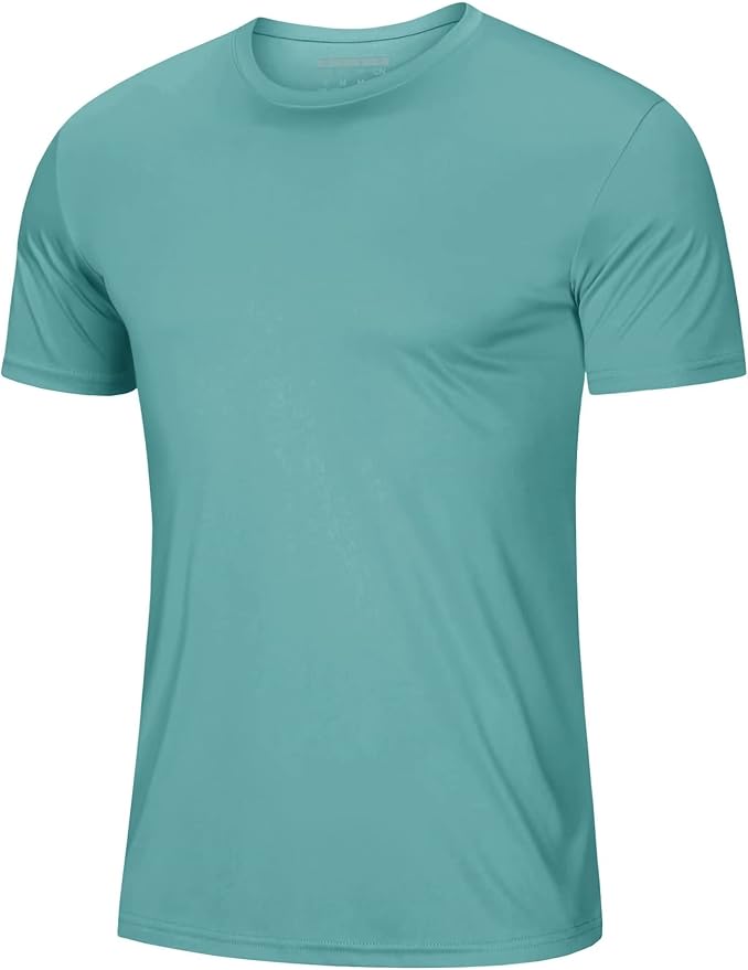 MAGCOMSEN Men's Short Sleeve UPF 50+ T-Shirt Quick Dry Rash Guard Athletic Running Swim Top Tee Performance Water Shirts