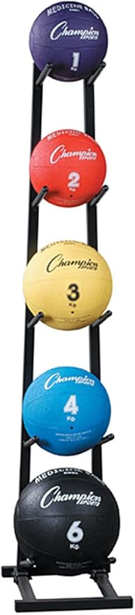 Champion Sports Medicine Ball Storage – Durable Trees & Racks, Multiple Styles, Sizes & Color Options for Organizing Medicine Balls in Home Gym or Fitness Facility