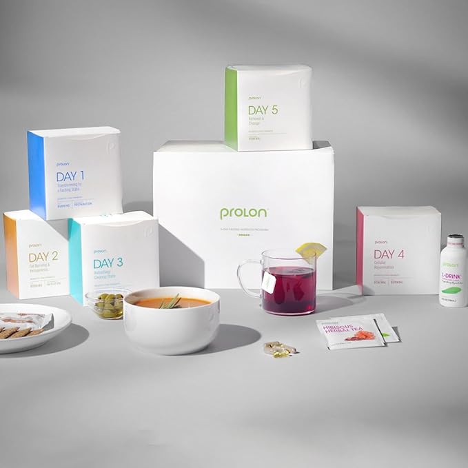 ProLon 5 Day Fasting Kit | Fasting Program for Women & Men | Developed to Not Break Your Fast | Low Calorie Pre Made Meals & Snacks | Plant Based Ingredients for Diet Support | Extended Variety