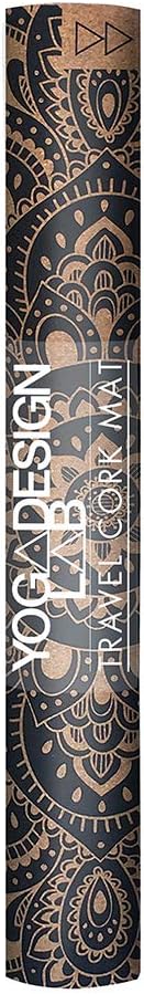 YOGA DESIGN LAB | The Cork Yoga Mat | Eco Luxury | Ideal for Hot Yoga, Power, Bikram, Ashtanga, Sweaty Workouts | Studio Quality | Includes Carrying Strap!