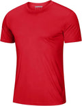 MAGCOMSEN Men's Short Sleeve UPF 50+ T-Shirt Quick Dry Rash Guard Athletic Running Swim Top Tee Performance Water Shirts