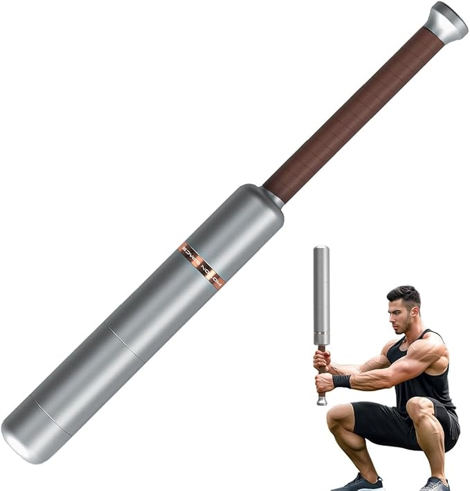 Adjustable Macebell Clubbell for Strength Training, 6/8-in-1 Premium Steel Indian Club for Full Body, Muscles, Shoulder, Grips & Forearms Workouts to Stretching