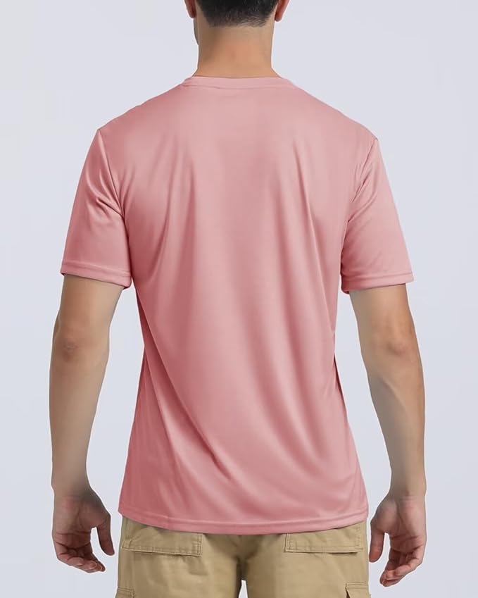 Boladeci Men's Swim Shirt Short Sleeve UPF 50+ Sun Protection SPF UV Moisture Wicking Lightweight Quick Dry Rash Guard