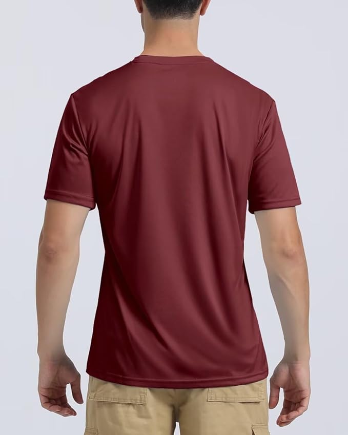 Boladeci Men's Swim Shirt Short Sleeve UPF 50+ Sun Protection SPF UV Moisture Wicking Lightweight Quick Dry Rash Guard