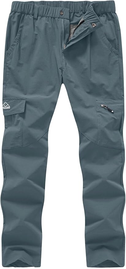 YSENTO Women's Hiking Pants Lightweight Stretch Quick Drying UPF 50 Camping Travel Work Cargo Pants 6 Pockets