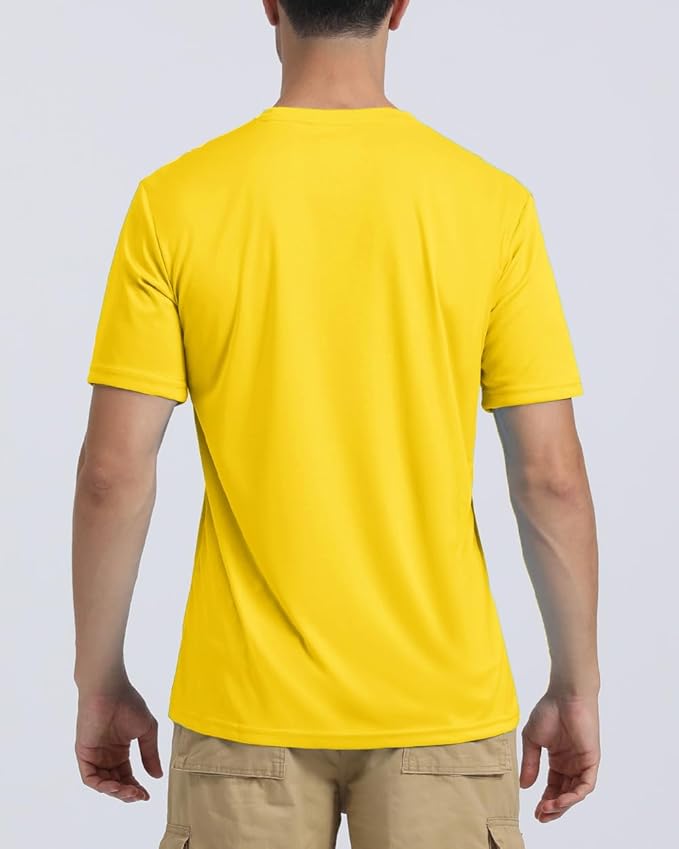 Boladeci Men's Swim Shirt Short Sleeve UPF 50+ Sun Protection SPF UV Moisture Wicking Lightweight Quick Dry Rash Guard