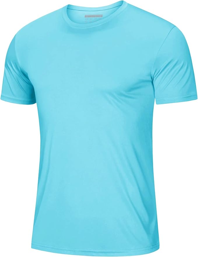MAGCOMSEN Men's Short Sleeve UPF 50+ T-Shirt Quick Dry Rash Guard Athletic Running Swim Top Tee Performance Water Shirts