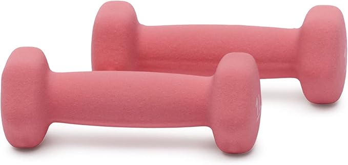 Amazon Basics Neoprene Dumbbell Hand Weights for Exercise and Muscle Toning