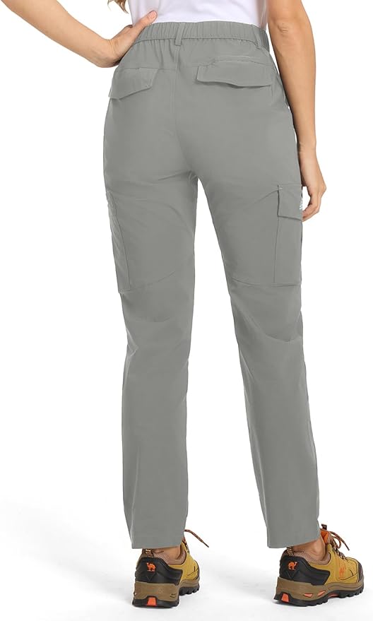 TBMPOY Women's Hiking Cargo Pants Lightweight Water Resistant Quick Dry Fishing Camping Travel Work Pant with 6 Pockets