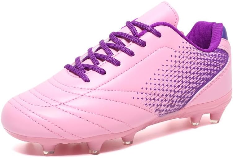LIZRHA Soccer Shoes for Boys Girls Soccer Cleats Boys Girls Kids Athletic Outdoor Football Shoes Youth Football Cleats Outdoor & Indoor Soccer Shoes Lightweight, Running & Training for Students