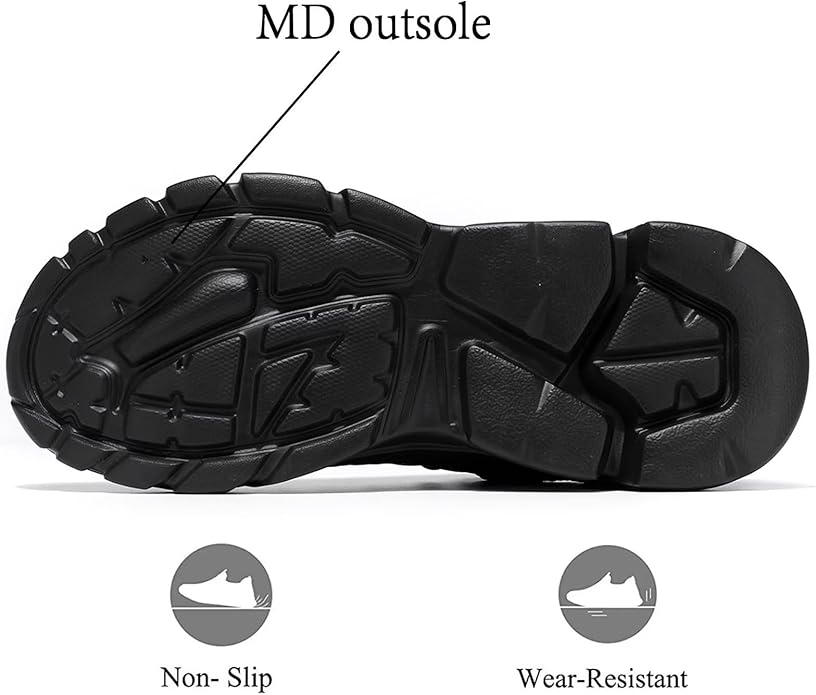 Mens Slip On Running Shoes Athletic Walking Trainers Lightweight Breathable Mesh Tennis Sneakers