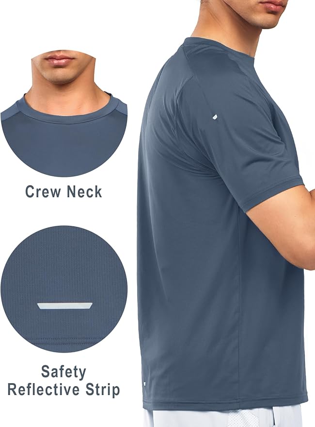 NORTHYARD Men's Athletic Running T-Shirts Quick Dry Workout Shirts Short-Sleeve Sports Gym Tee Tops Performance Activewear