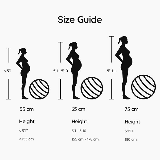 BABYGO® Birthing Ball for Pregnancy & Labor + Our Award Winning Book - Exercise, Birth & Recovery Plan, 5X Stronger Than a Yoga Ball with Eco Friendly Material