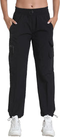 Women's Lightweight Hiking Joggers with Pockets - Water Resistant Cargo Pants for Outdoor Workouts Camping