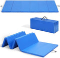 ZENOVA Gymnastics Mat 6'x3'x2''/4'x8'x2'' Exercise Mat Gym Mat for Home Aerobics Workout Foldable Tumbling Mat Children Gifts