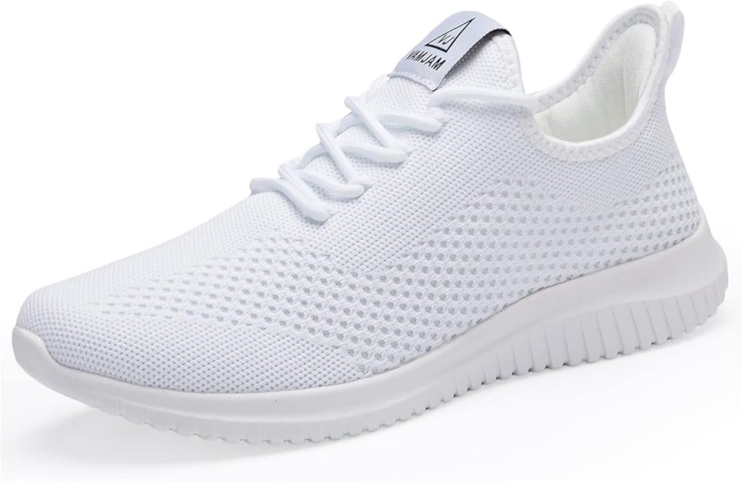 VAMJAM Men's Running Shoes Ultra Lightweight Breathable Walking Shoes Non Slip Athletic Fashion Sneakers Mesh Workout Casual Sports Shoes