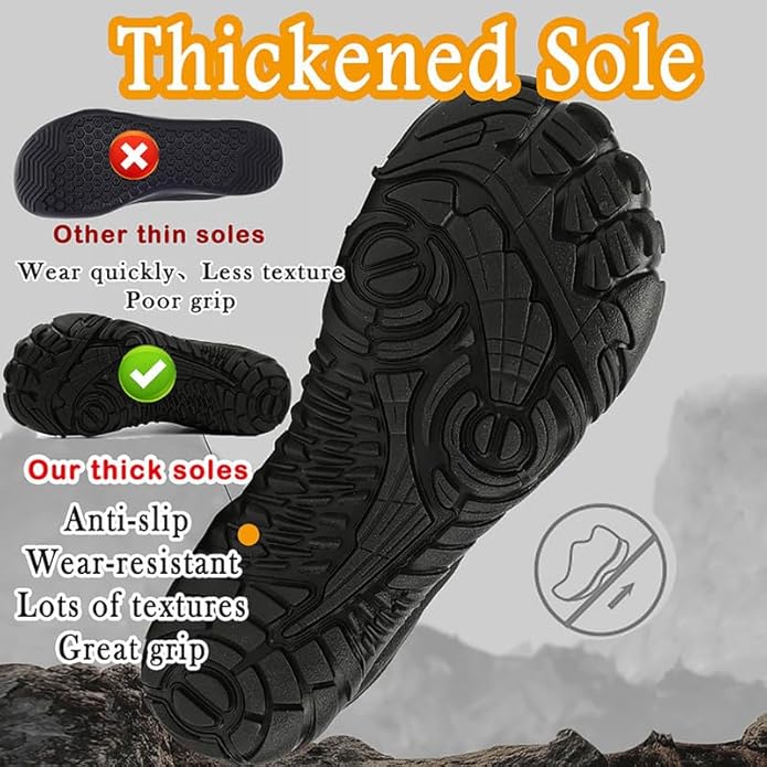 Barefoot Shoes Men Women Minimalist Shoes Zero Drop Workout Cross-Trainer Hiking Water Wide Toe Box Grounded Footwear Weightlifting Walking