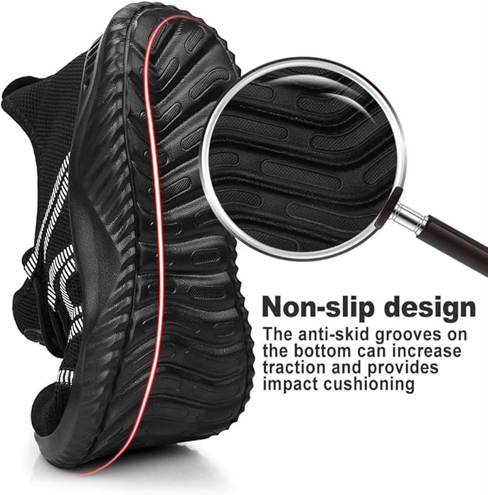 Feethit Mens Slip On Running Shoes Breathable Lightweight Comfortable Fashion Non Slip Sneakers for Men
