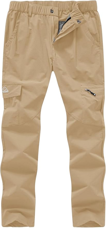 YSENTO Women's Hiking Pants Lightweight Stretch Quick Drying UPF 50 Camping Travel Work Cargo Pants 6 Pockets