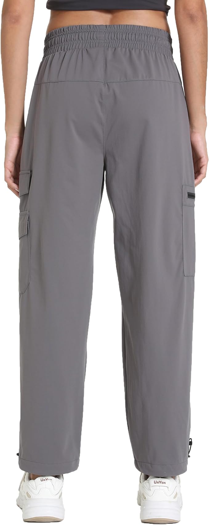 Women's Lightweight Hiking Joggers with Pockets - Water Resistant Cargo Pants for Outdoor Workouts Camping