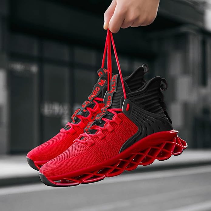Hello MrLin Men's Running Shoes Non Slip Athletic Tennis Walking Blade Type Sneakers Hip Hop