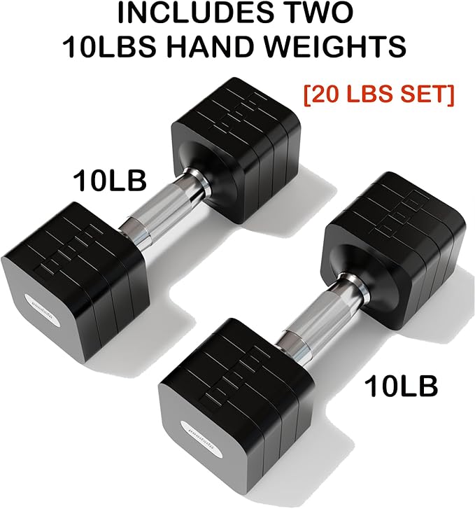 15LB 20LB 50LB Adjustable Dumbbell Set Free Weights Dumbbells Set for Women Men Hand Weights Sets Adjust Dumbbell Weight Sets for Home Gym Exercise Workout Strength Training Equipments