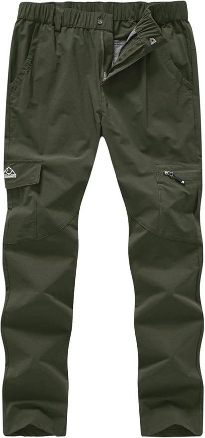 YSENTO Women's Hiking Pants Lightweight Stretch Quick Drying UPF 50 Camping Travel Work Cargo Pants 6 Pockets