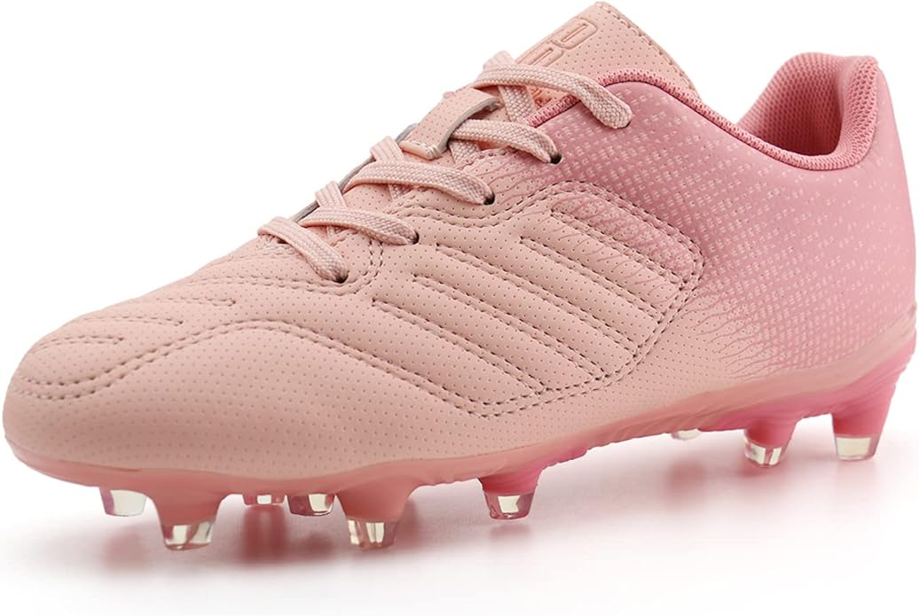 brooman Kids Soccer Cleats Boys Girls Athletic Outdoor Football Shoes