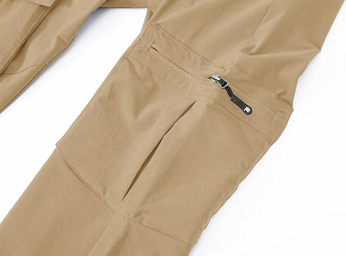 YSENTO Women's Hiking Pants Lightweight Stretch Quick Drying UPF 50 Camping Travel Work Cargo Pants 6 Pockets