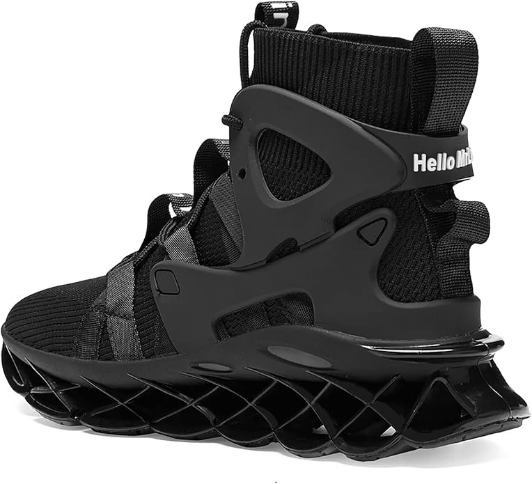 Hello MrLin Men's Running Shoes Non Slip Athletic Tennis Walking Blade Type Sneakers Hip Hop