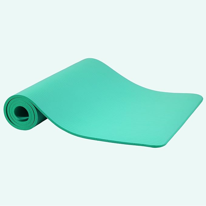 Yoga Mat, 1/2-Inch Extra Thick High Density Exercise Mat, Anti-Tear Exercise Yoga Mat with Carrying Strap, Suitable for Various Yoga Exercises