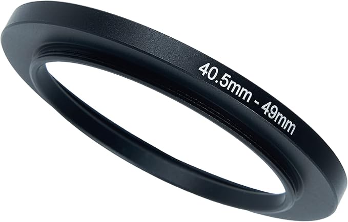40.5mm to 49mm Step-Up Ring Filter Adapter for All Brands UV ND CPL Metal Ring Step-Up Rings Adapter Filter (40.5mm-49mm)