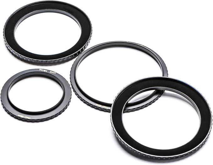 NiSi - Brass Pro 40.5mm to 46mm Step-Up Ring - Threaded Stepping Adapter Ring, 40.5mm Male Lens Attachment 46mm Female Filter and Accessory Thread, Matte Black Finish, Prevent Reflections, Brass Alloy