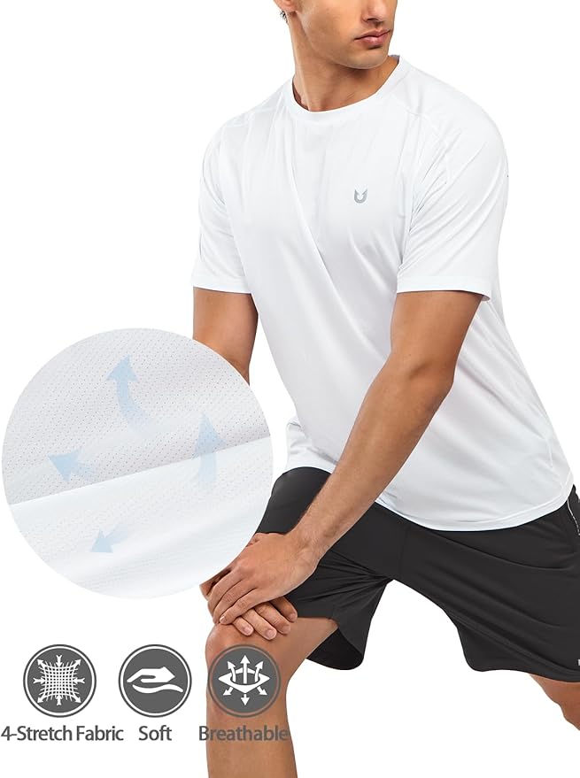 NORTHYARD Men's Athletic Running T-Shirts Quick Dry Workout Shirts Short-Sleeve Sports Gym Tee Tops Performance Activewear